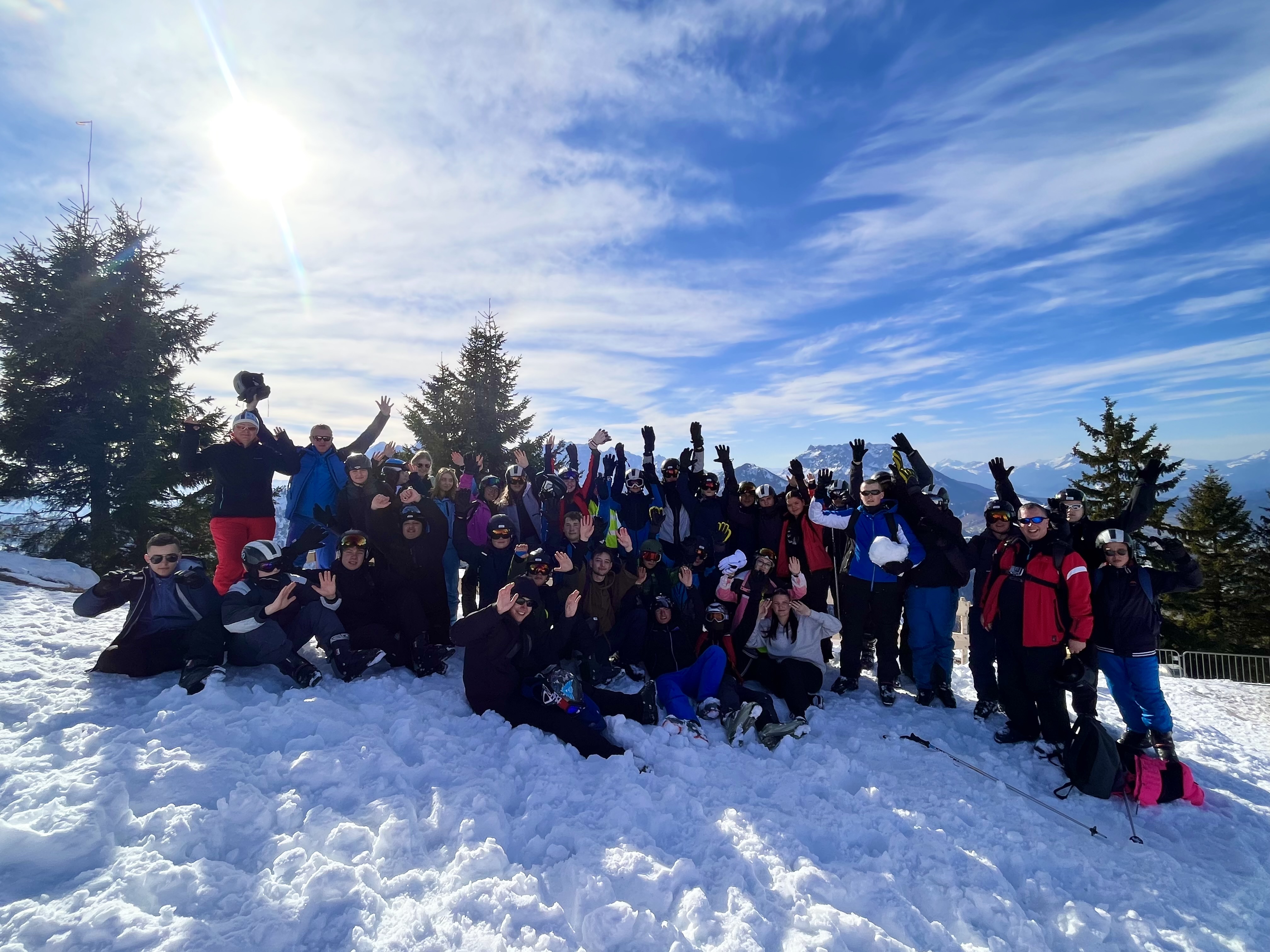 Ski Gruppenbild alle Teilnehmer