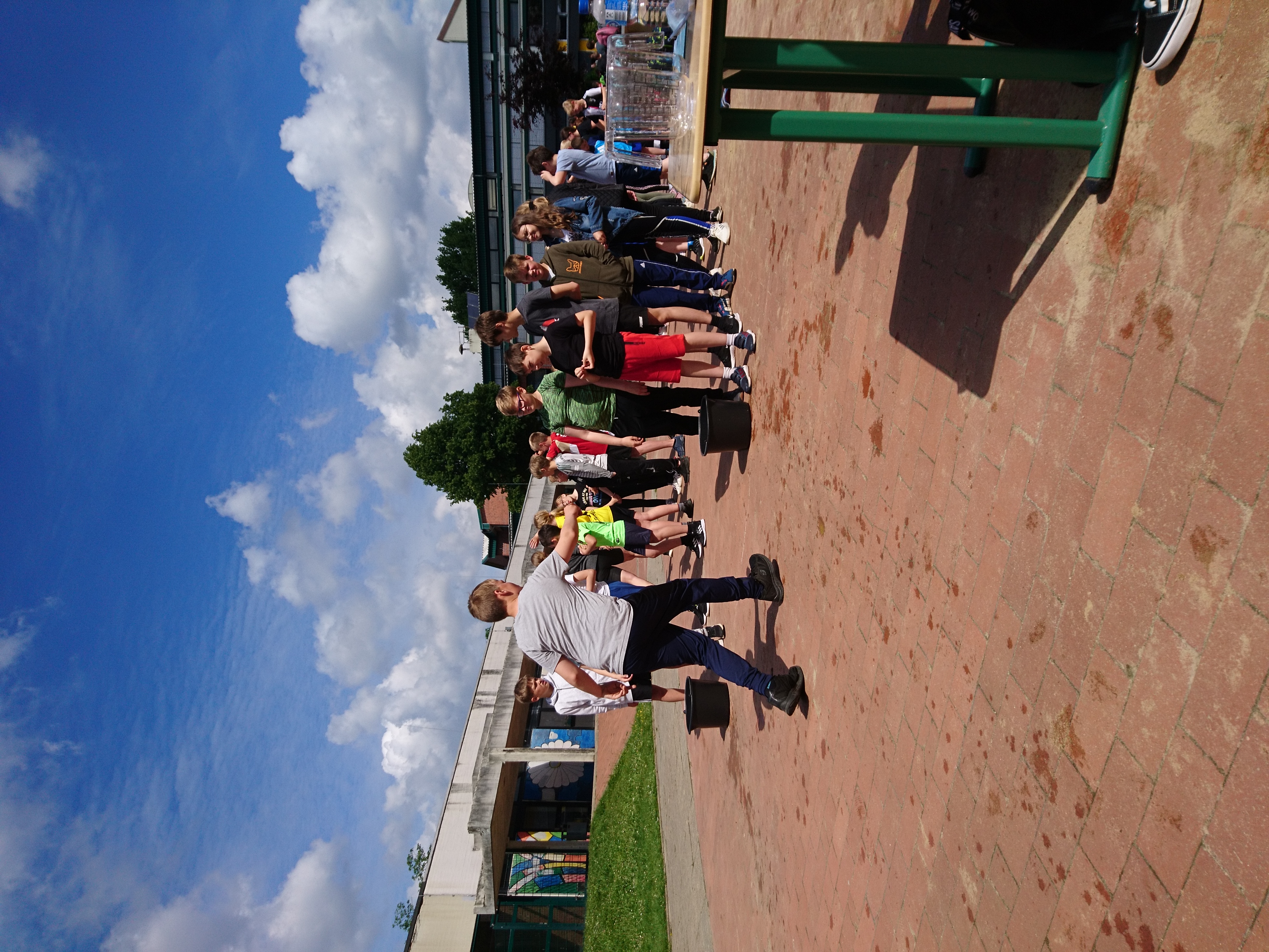 Sportfest werfen wasser