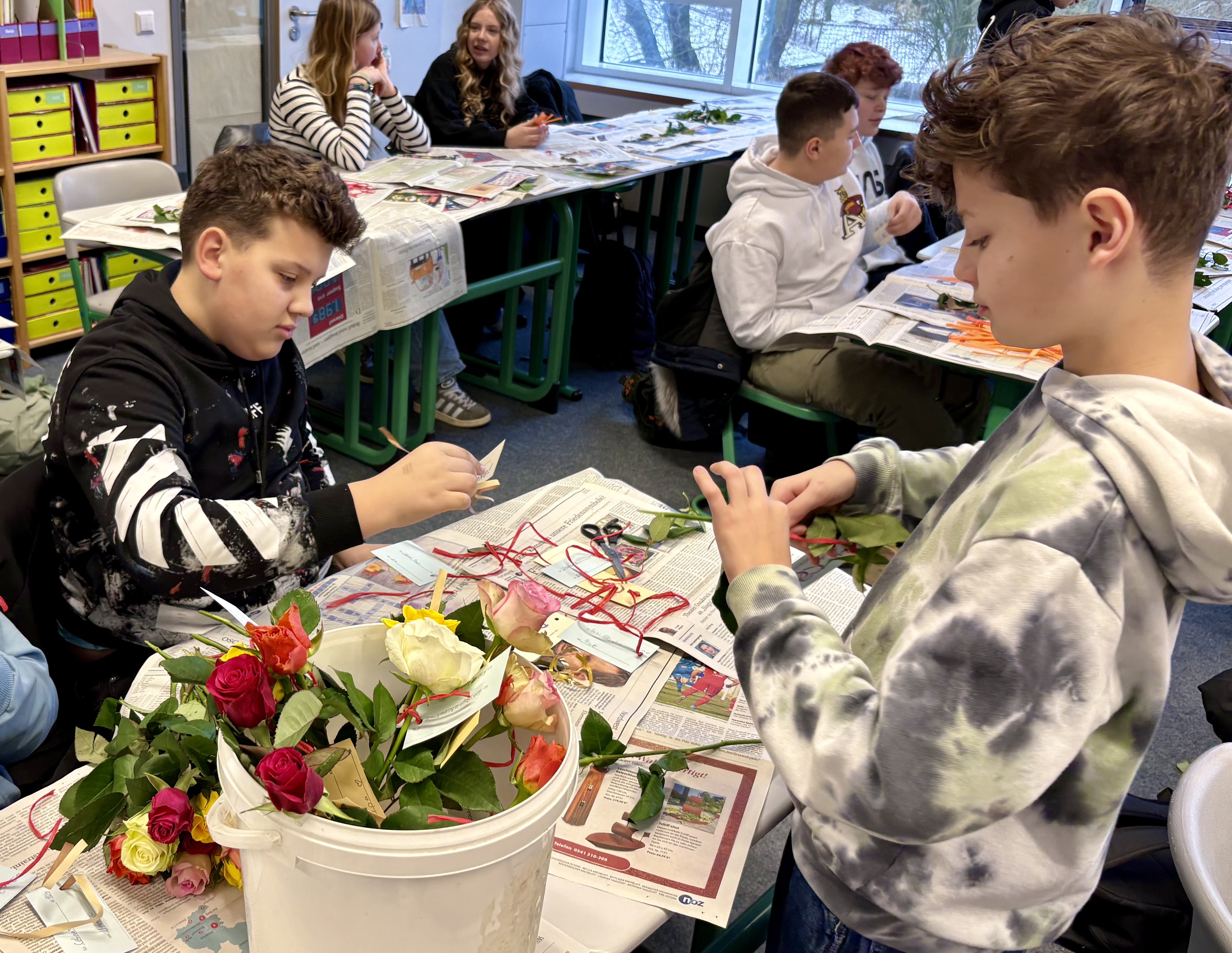 Rosen 4 mit Karten versehen